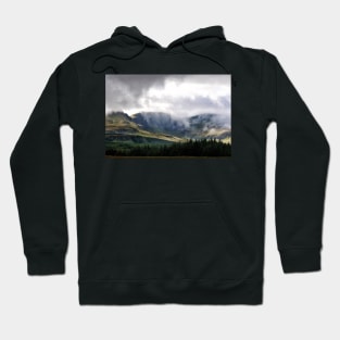 Clouds fall over the Trotternish Ridge, Isle of Skye, Scotland Hoodie